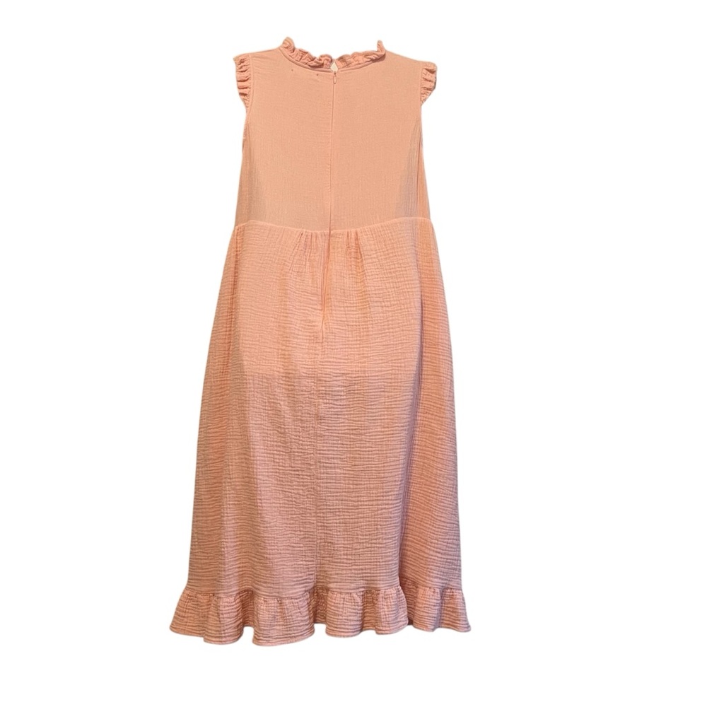 Mod Ref Pink Ruffled Sleeveless Sundress - Picture 2 of 7